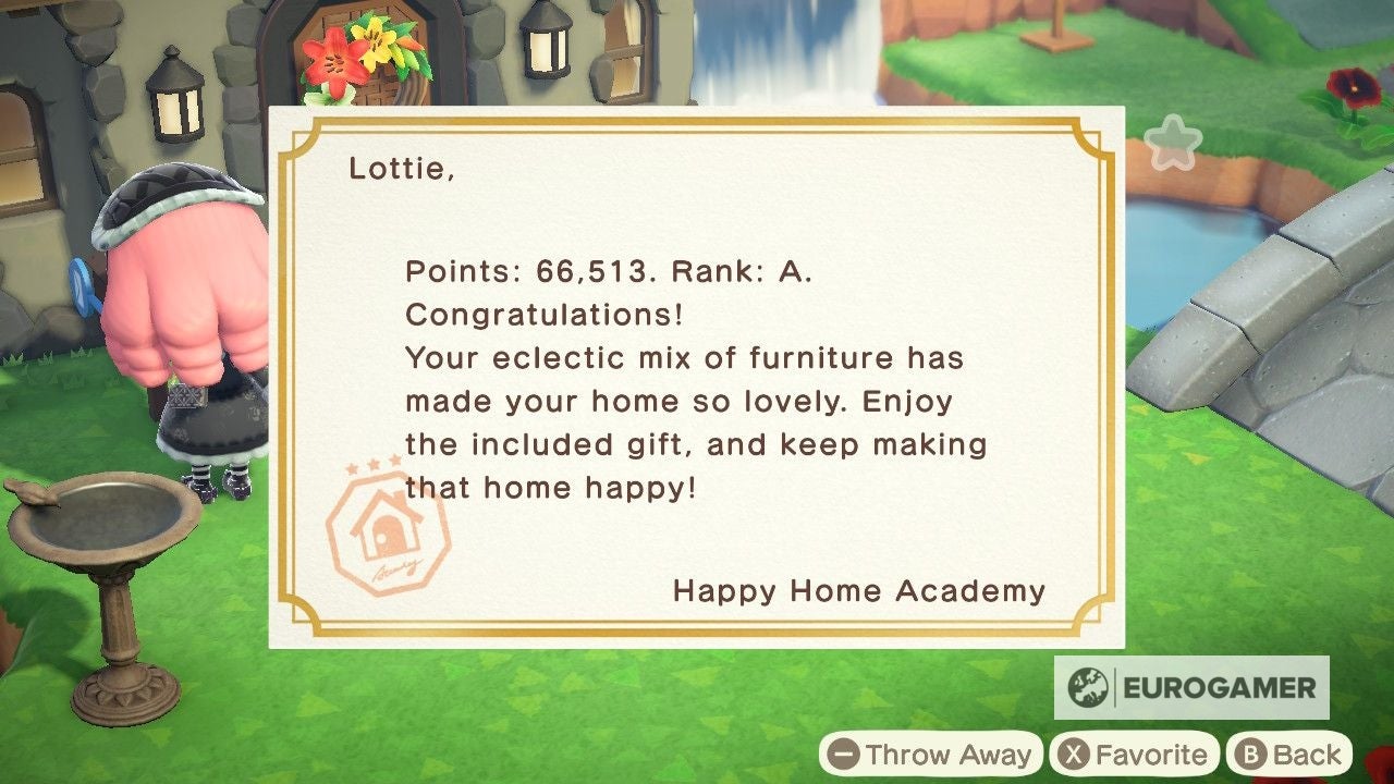 Animal Crossing Happy Home Academy HHA ranks, HHA score and rewards